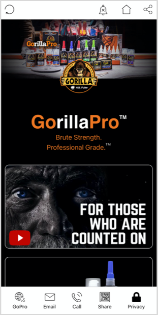 H.B. Fuller — GorillaPro — built with Tapps