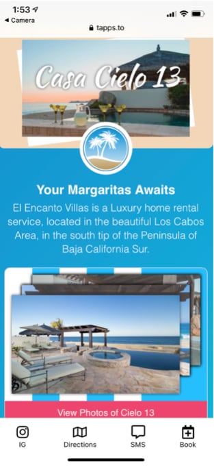 El Encanto Luxury Villas — built with Tapps